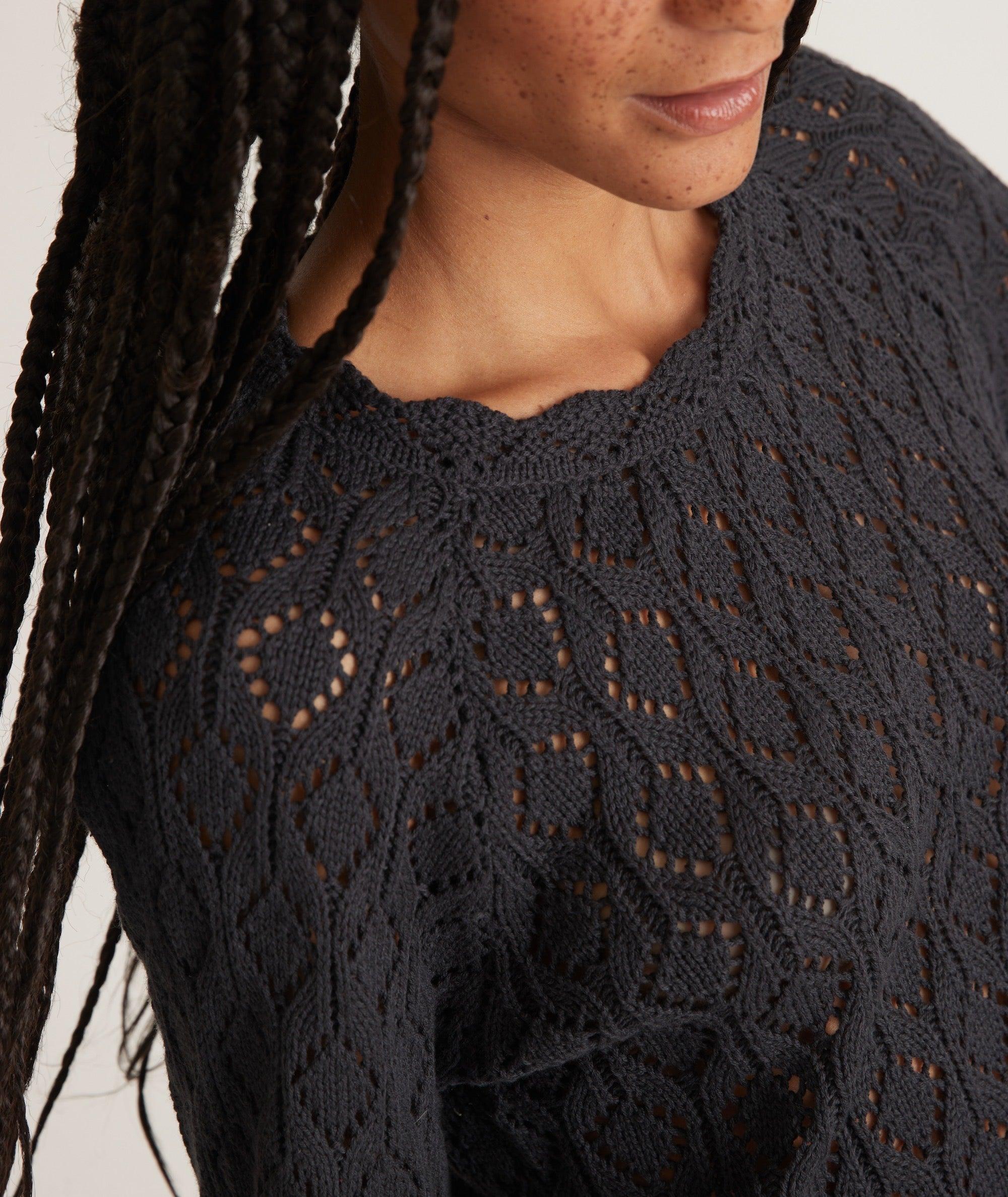 Manzanita Crochet Fringe Sweater Product Image
