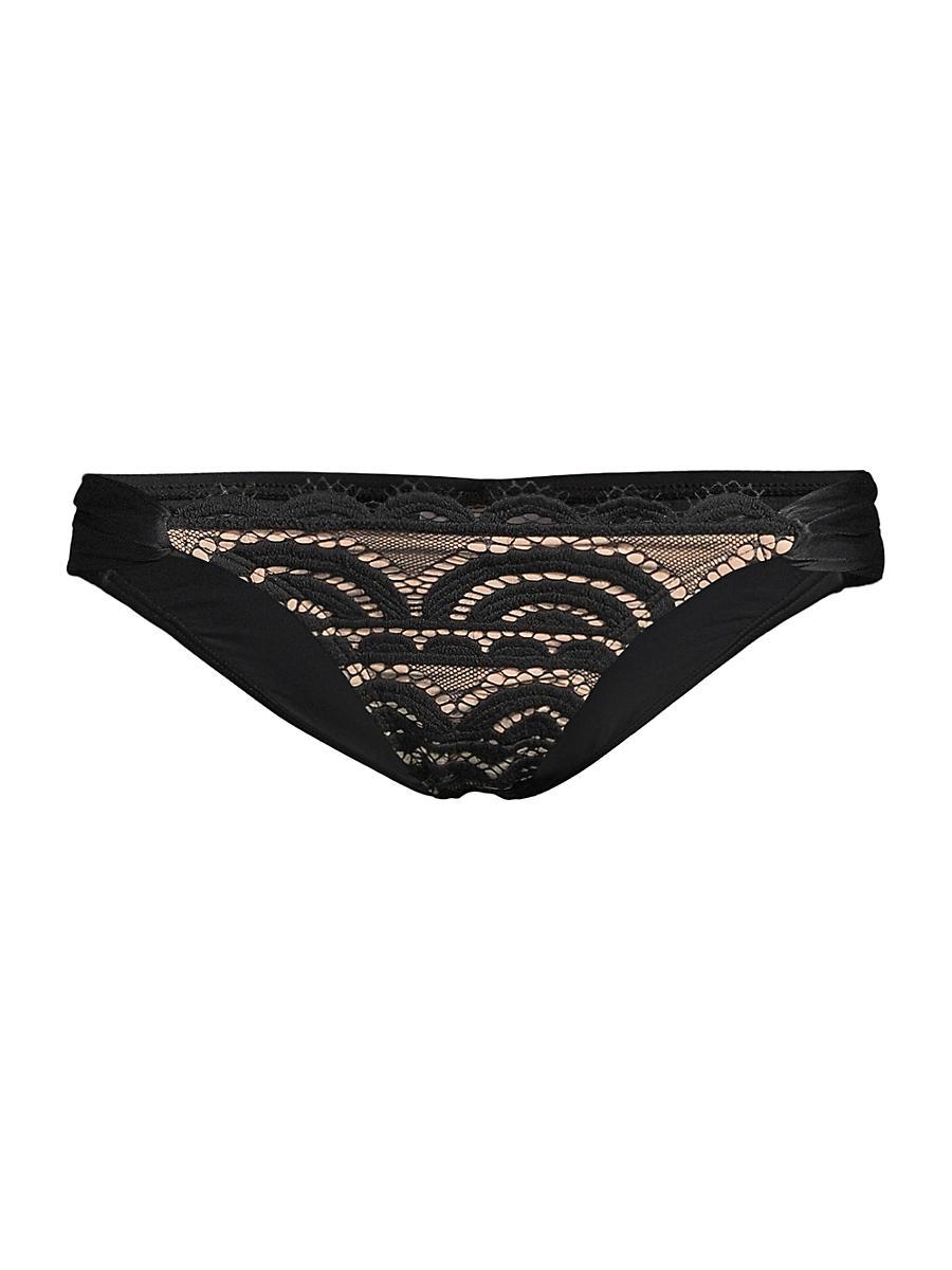 Womens Fan Lace Full-Coverage Bikini Bottoms Product Image