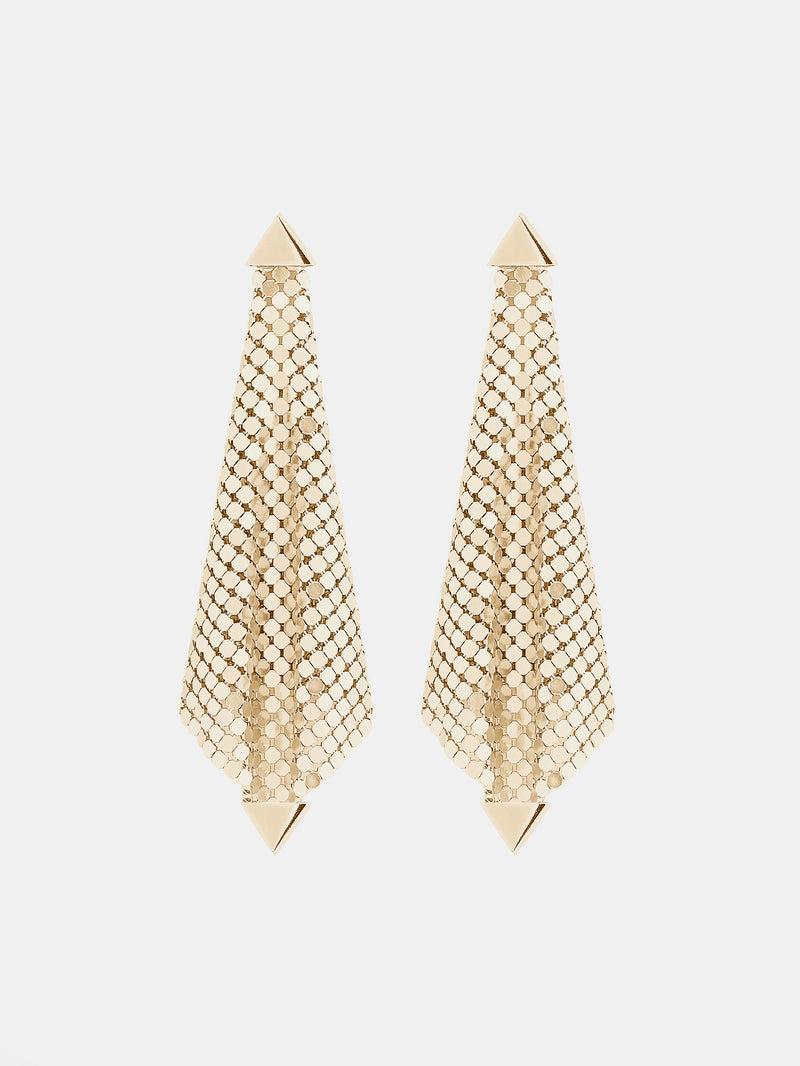 Gold chainmail earrings Product Image