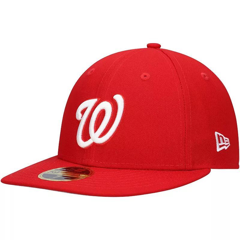 Men's New Era Scarlet Washington Nationals Low Profile 59FIFTY Fitted Hat,  Product Image