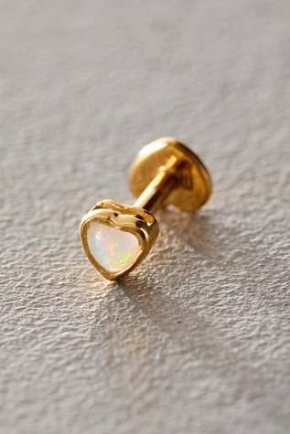 Pamela Love Bezel Heart Stud Earring Product Image