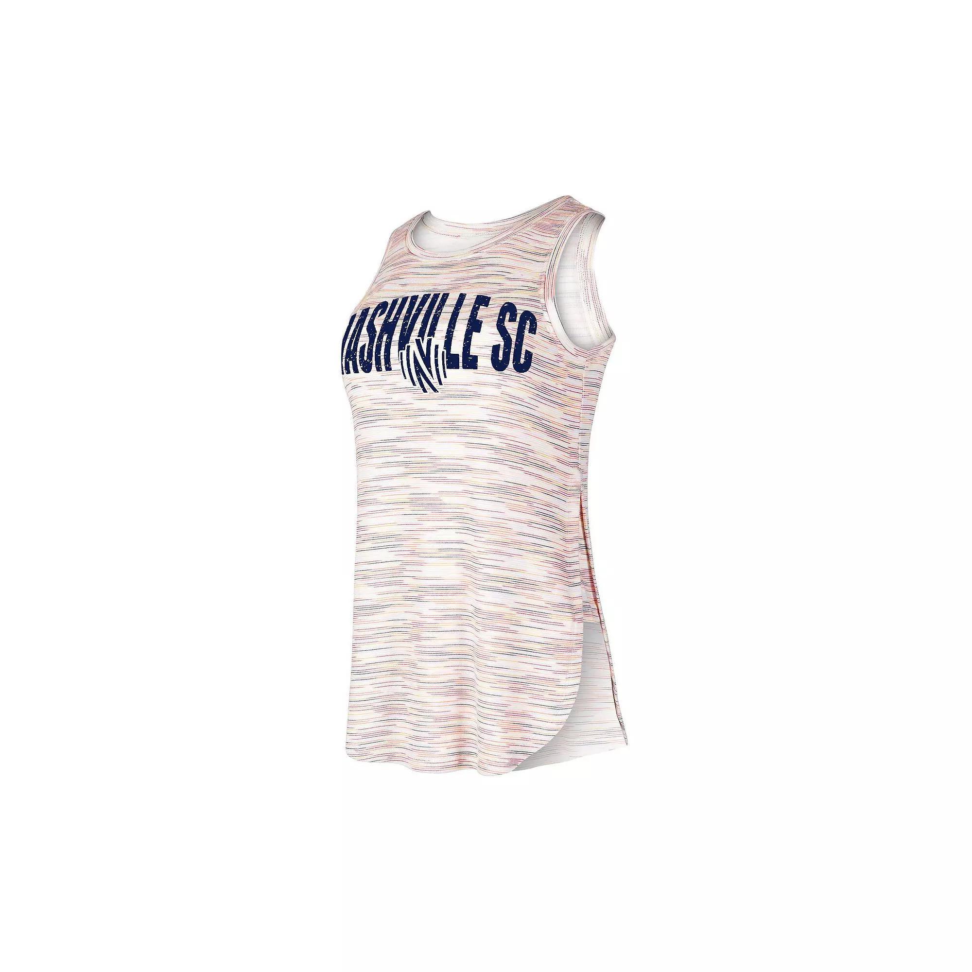 Women's Concepts Sport White Nashville SC Sunray Tank Top, Size: Medium, Mls White Product Image