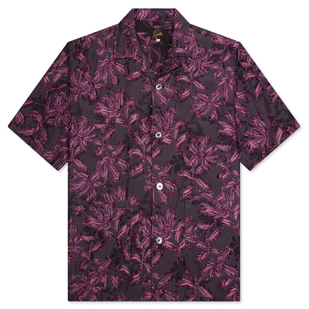 Flower Cut Cabana Shirt - Charcoal Male Product Image