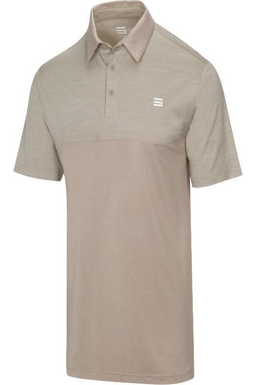 Three Sixty Six Men's Heathered Two-Tone Golf Polo Male Product Image