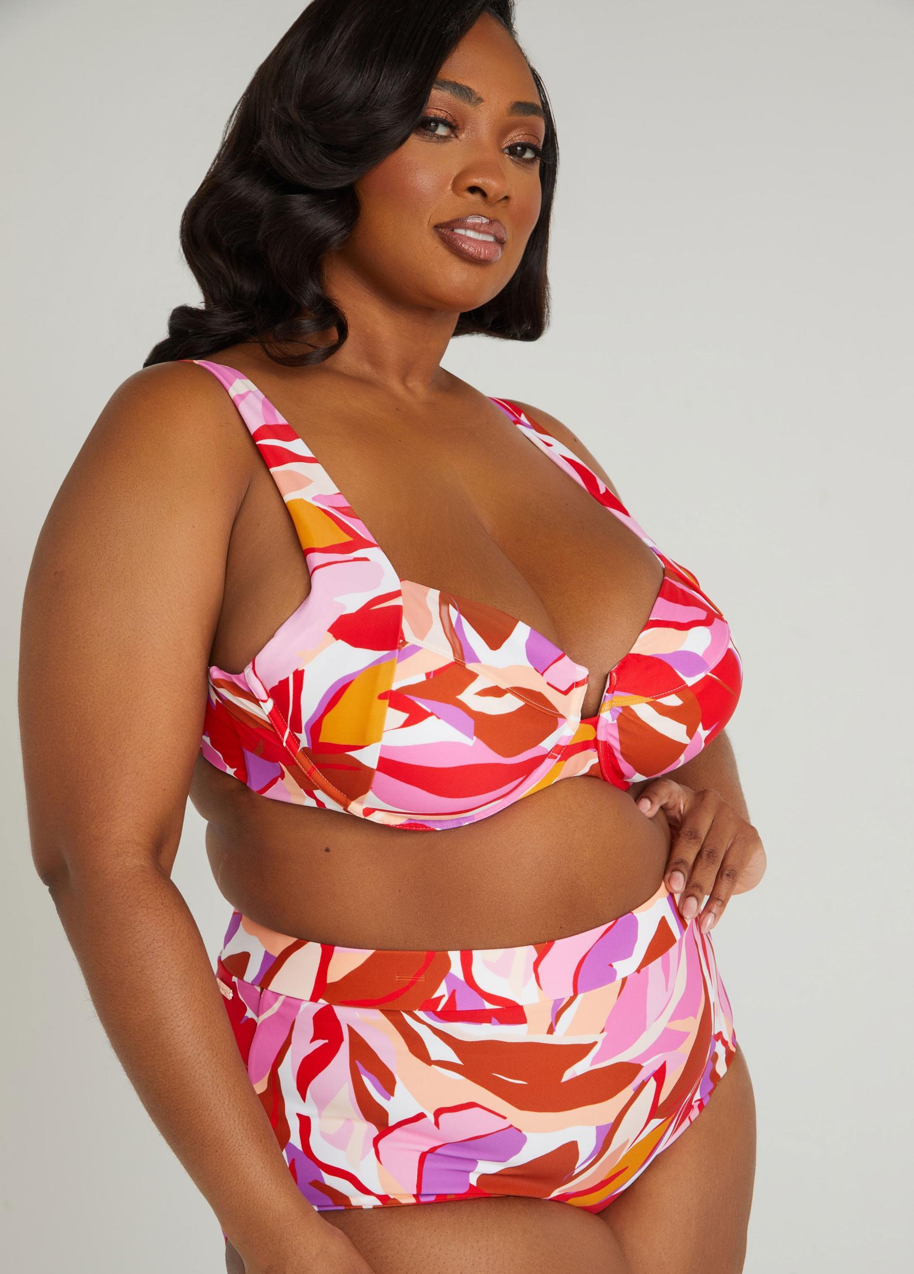 Raisins Curve Floral Bikini Top Product Image