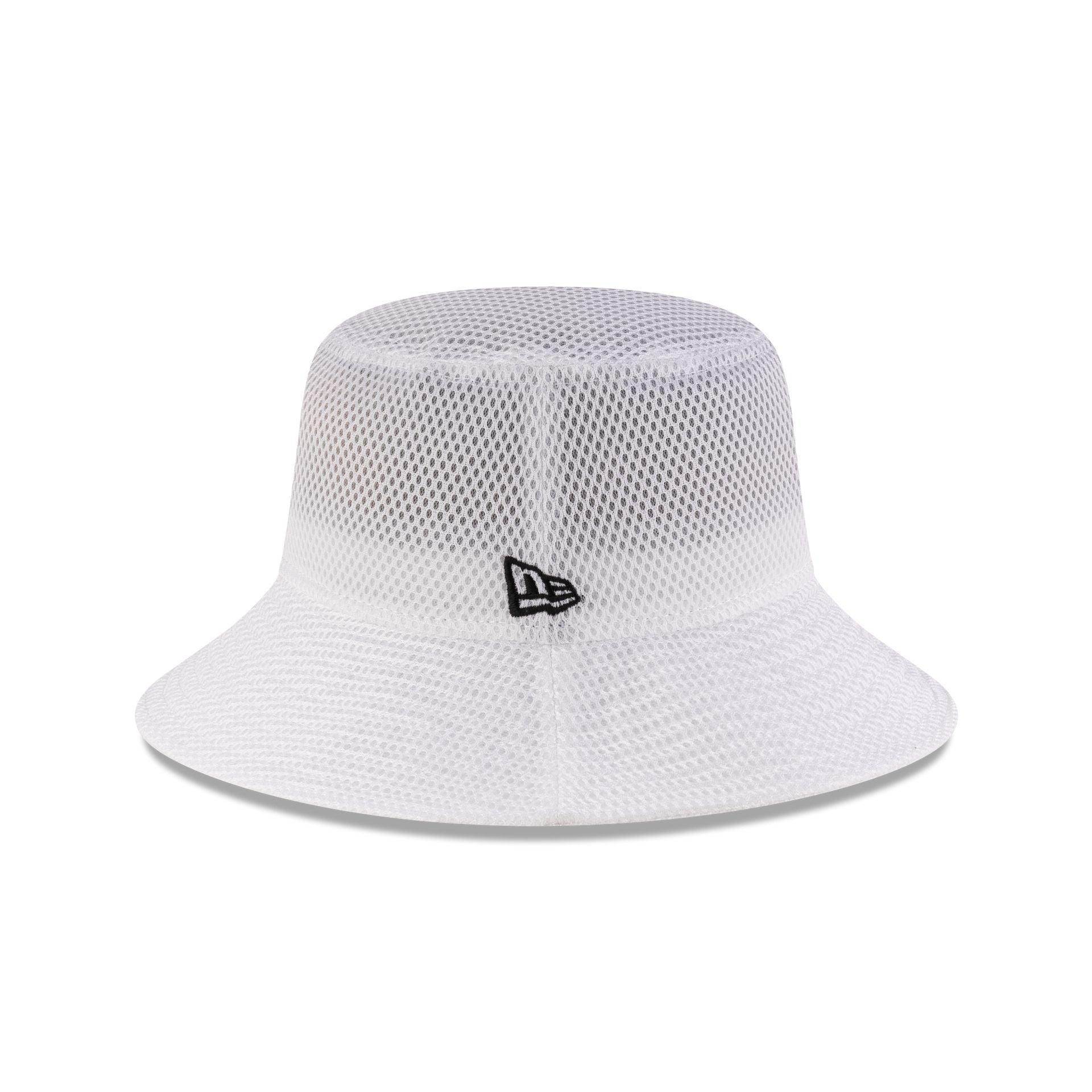 New Era Cap Air Mesh White Bucket Hat Male Product Image