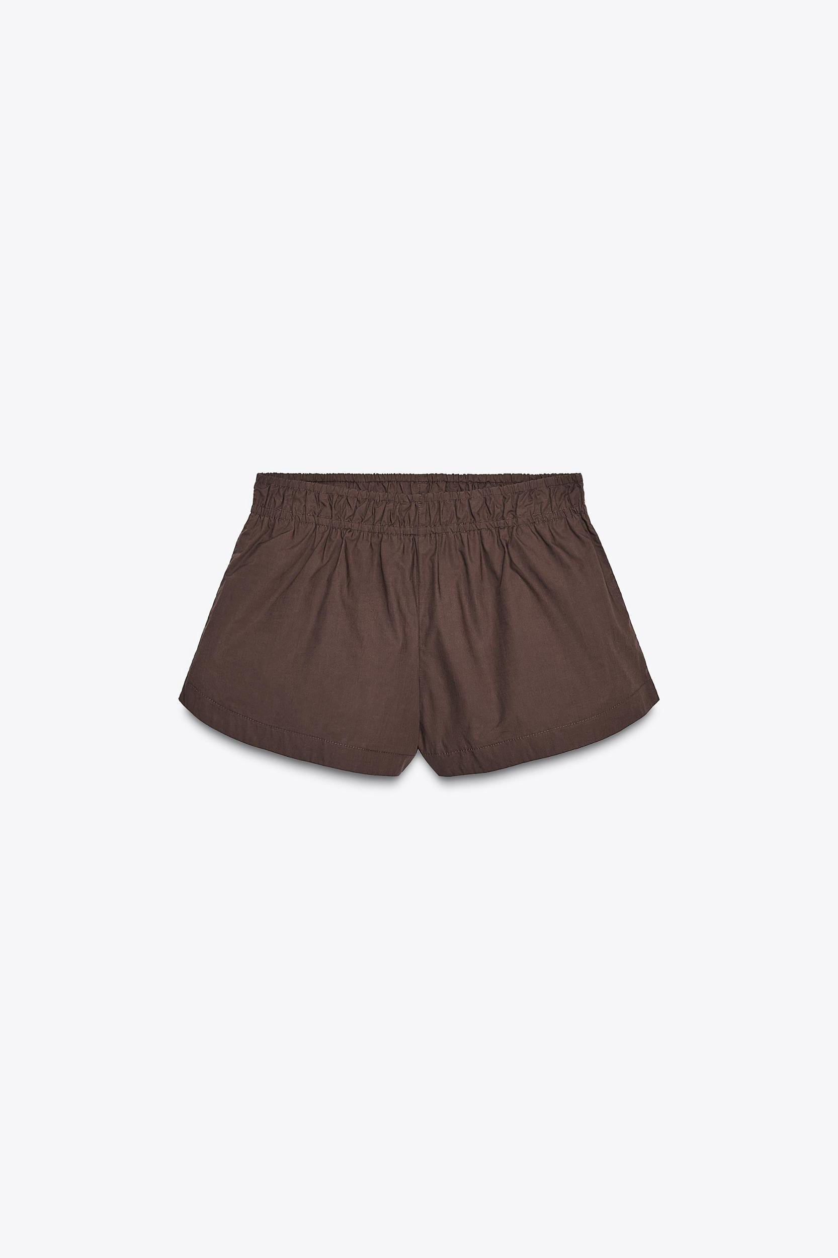 POPLIN MINI SHORTS Product Image