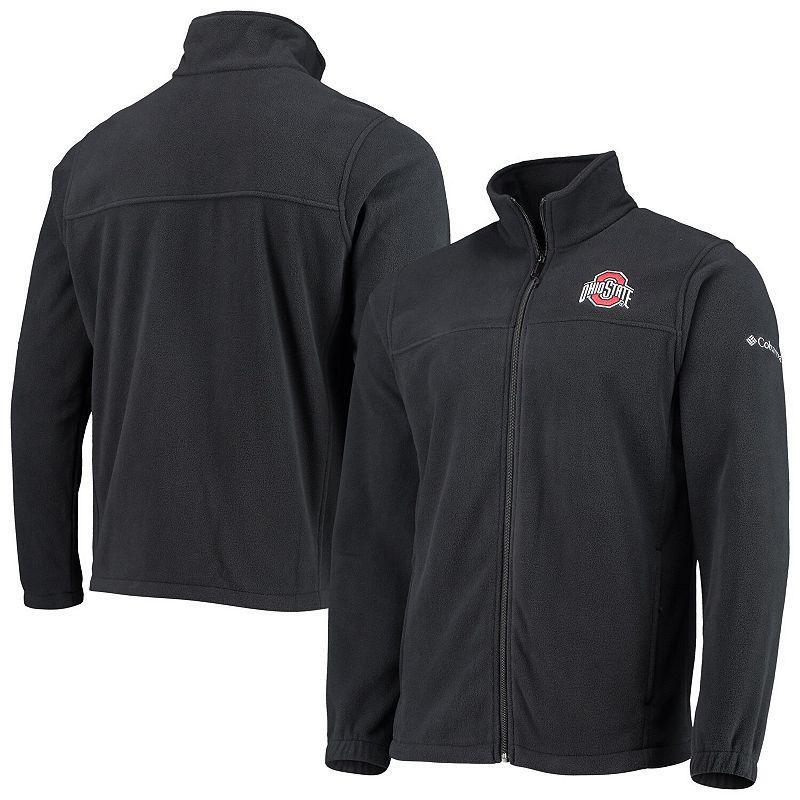 Mens Columbia Ohio State Buckeyes Flanker III Fleece Team Full-Zip Jacket Product Image