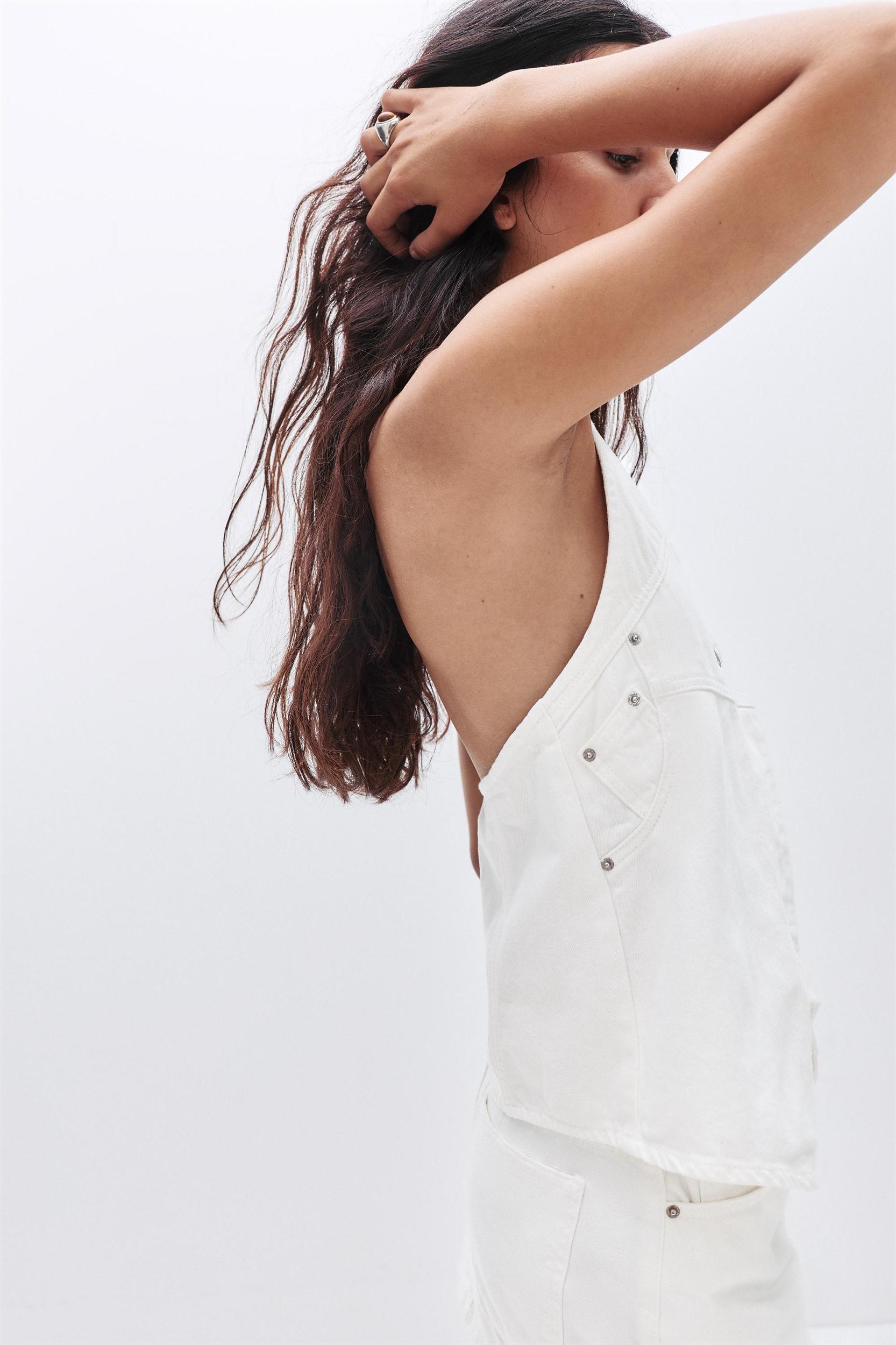 White denim top Product Image