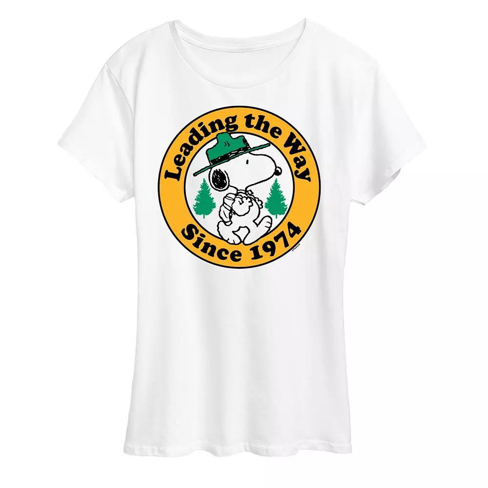 Women's Peanuts Snoopy Leading The Way Graphic Tee,  Product Image