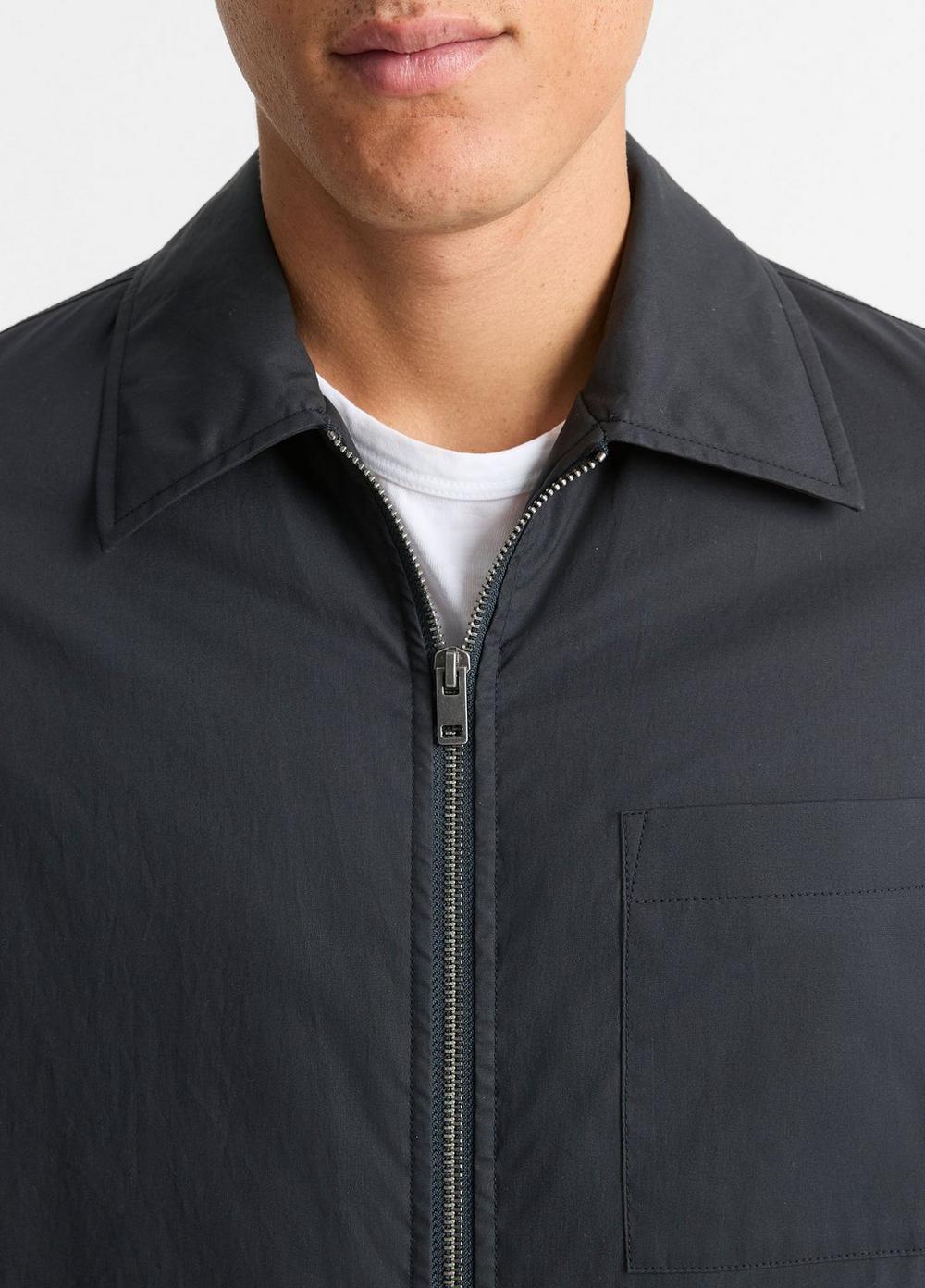 Mens Quilted-Lined Cotton Sport Jacket, Coastal Blue, Size S Vince Product Image