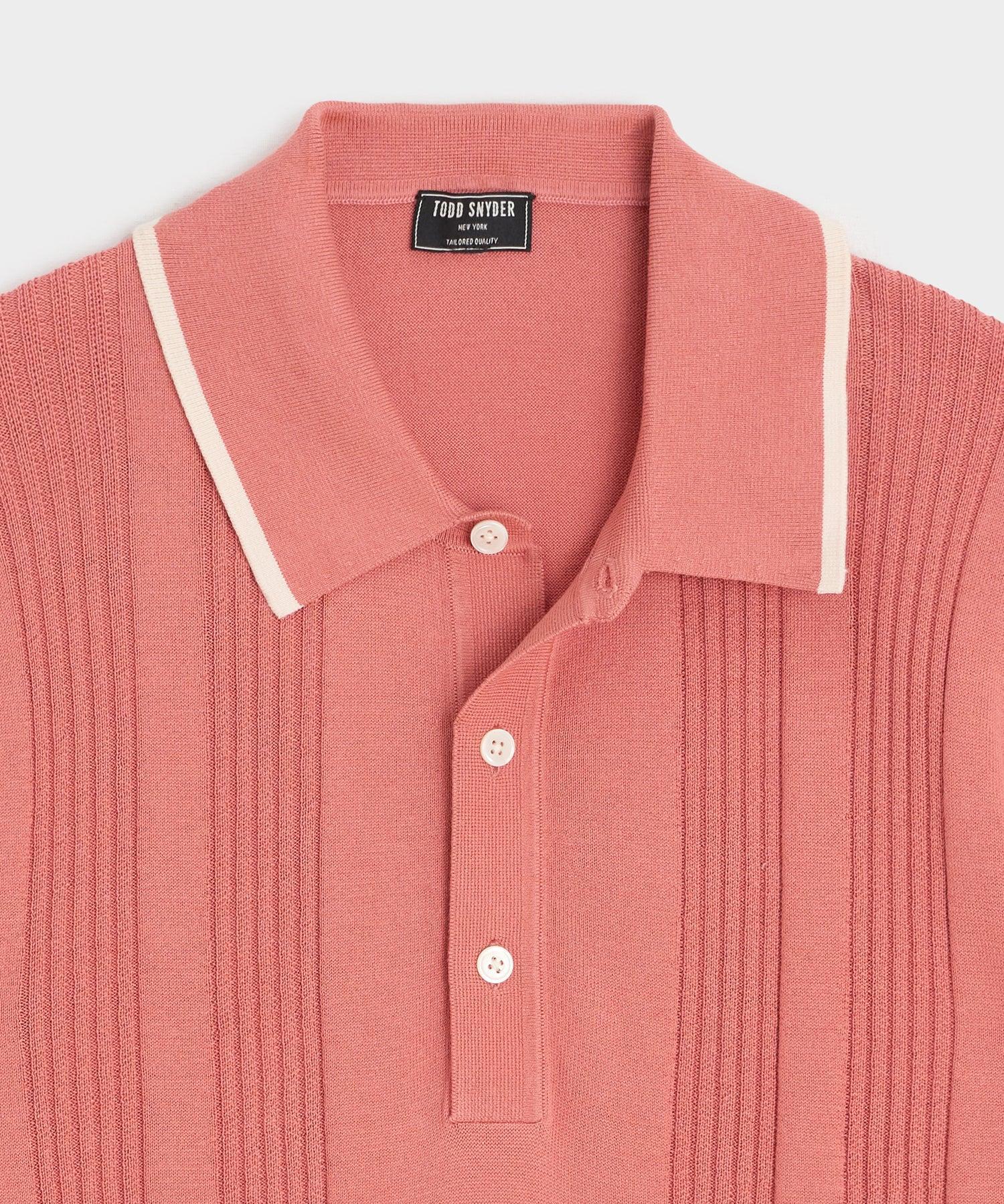 Silk-Cotton Tipped Sweater Polo Product Image