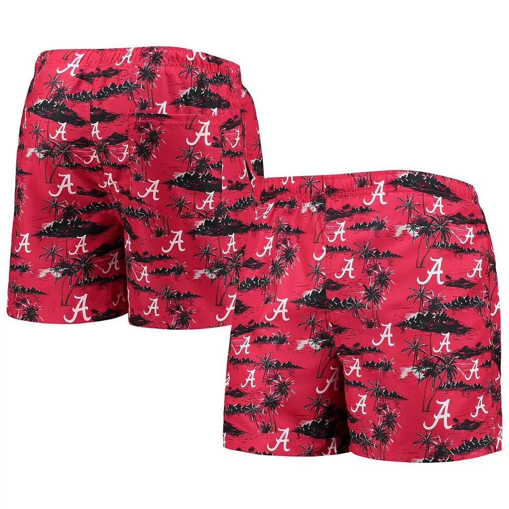 Men's FOCO Crimson Alabama Crimson Tide Island Palm Swim Trunks,  Product Image