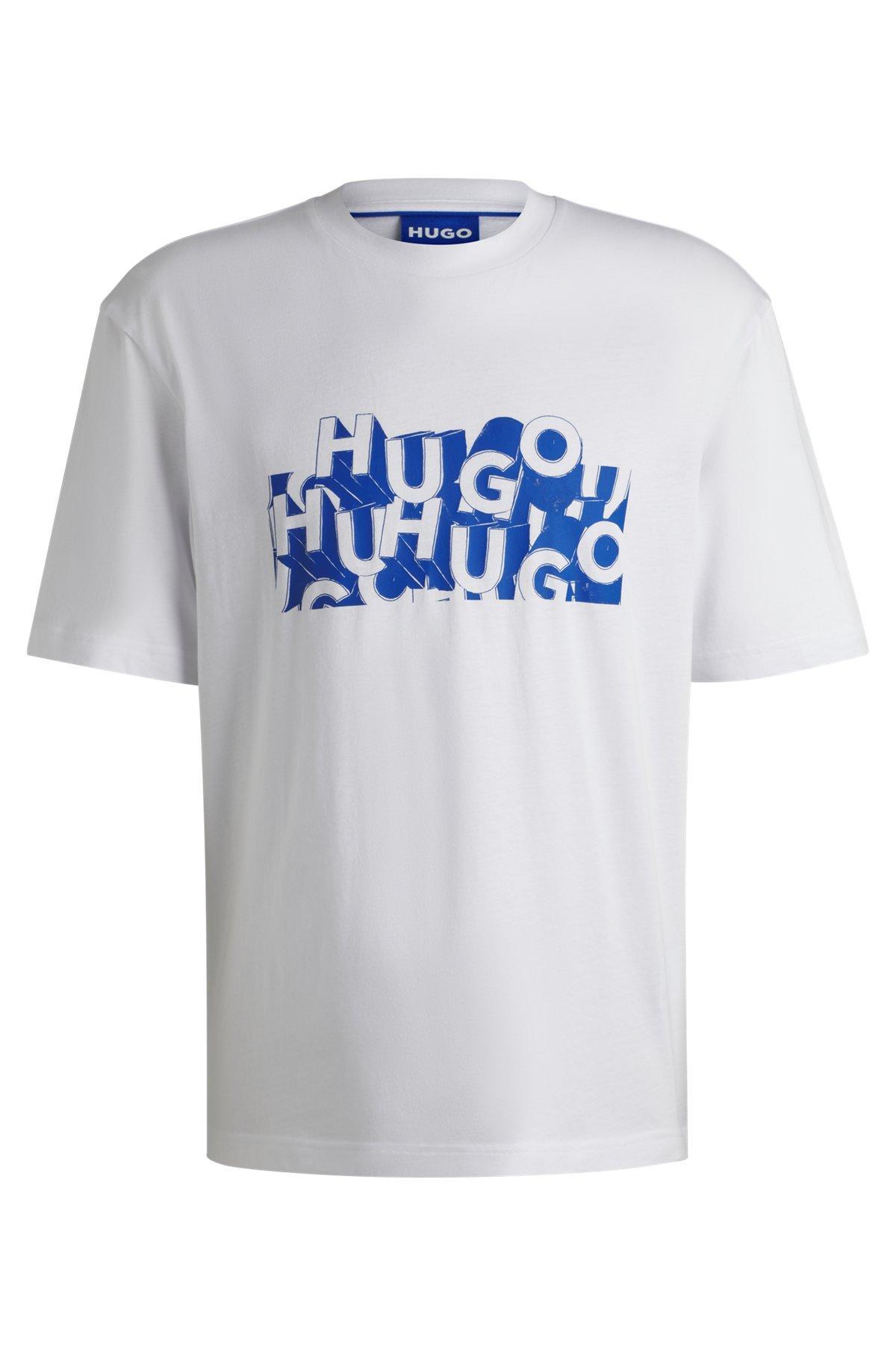 Regular-fit T-shirt in cotton with logo graphic Product Image