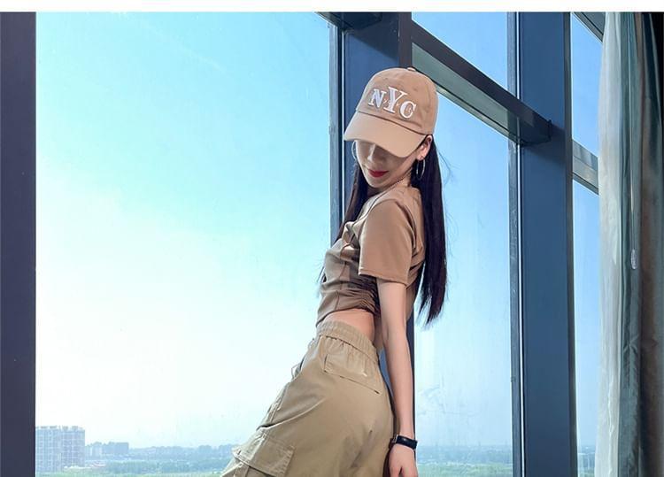 High Rise Plain Harem Cargo Pants (Various Designs) Product Image