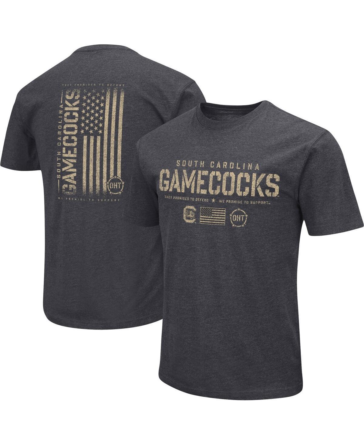 Mens Colosseum Heather Black Michigan State Spartans Big & Tall OHT Military Appreciation Playbook T-Shirt Product Image