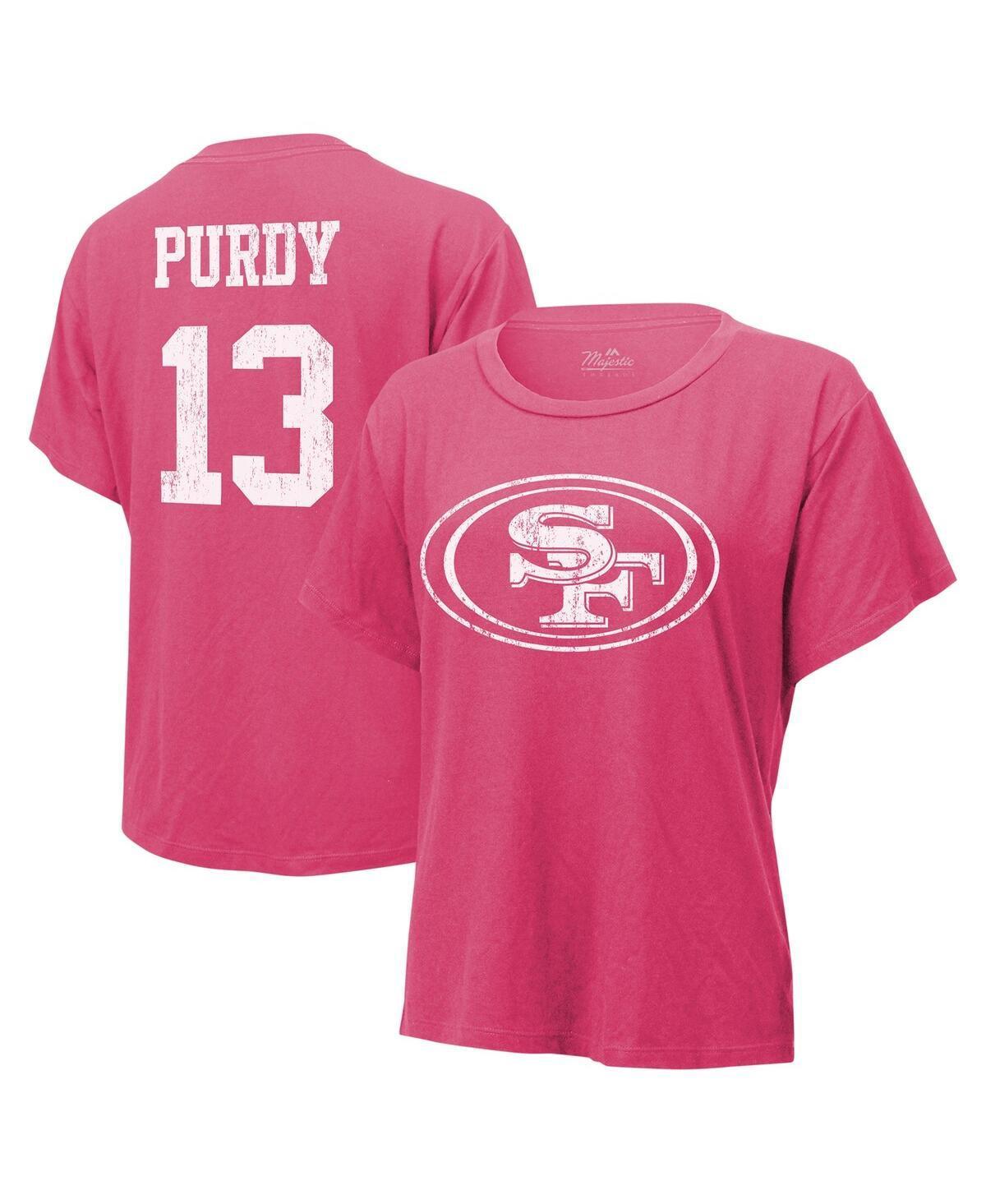 Womens Majestic Threads Brock Purdy San Francisco 49ers Name & Number T-Shirt Product Image