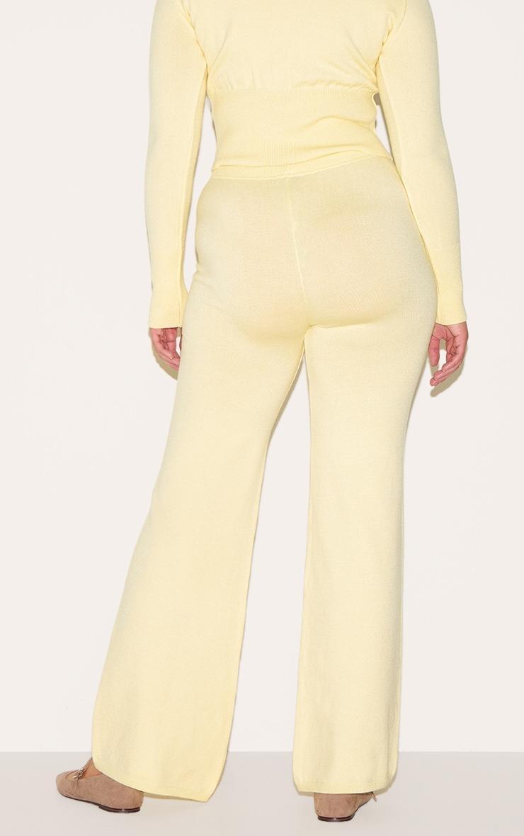 Shape Lemon Knitted Tie Waist Pants Product Image