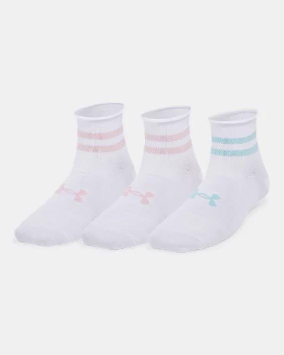 Womens UA Essential 3-Pack Quarter Socks Product Image