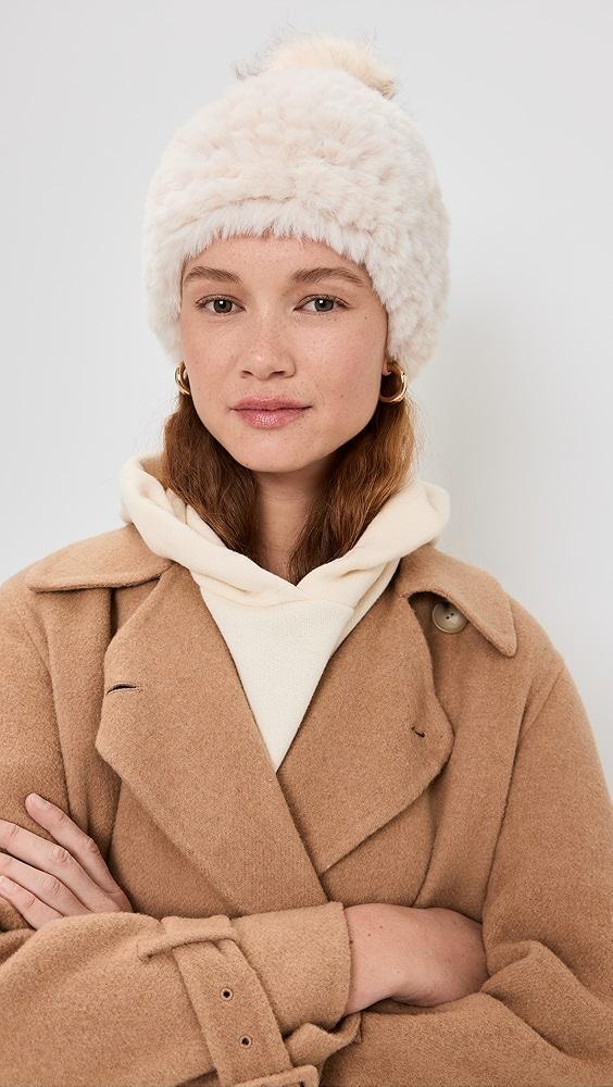 Jocelyn Faux Fur Beanie with Pom | Shopbop Product Image