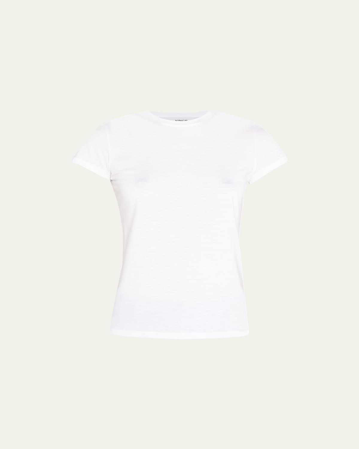 Womens Cotton Crewneck T-Shirt Product Image