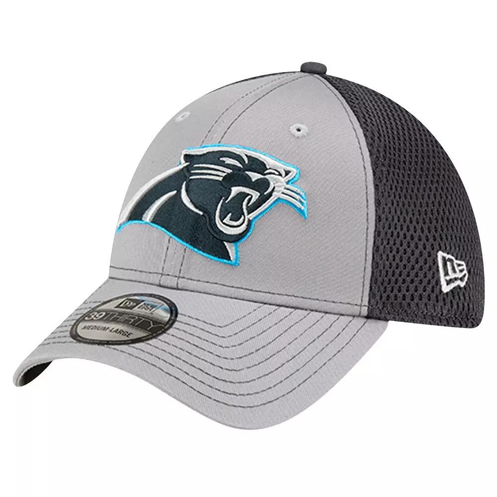 Men's New Era Gray Carolina Panthers Grayed Out Neo 39THIRTY Flex Hat, Size: Medium/Large, Grey Product Image