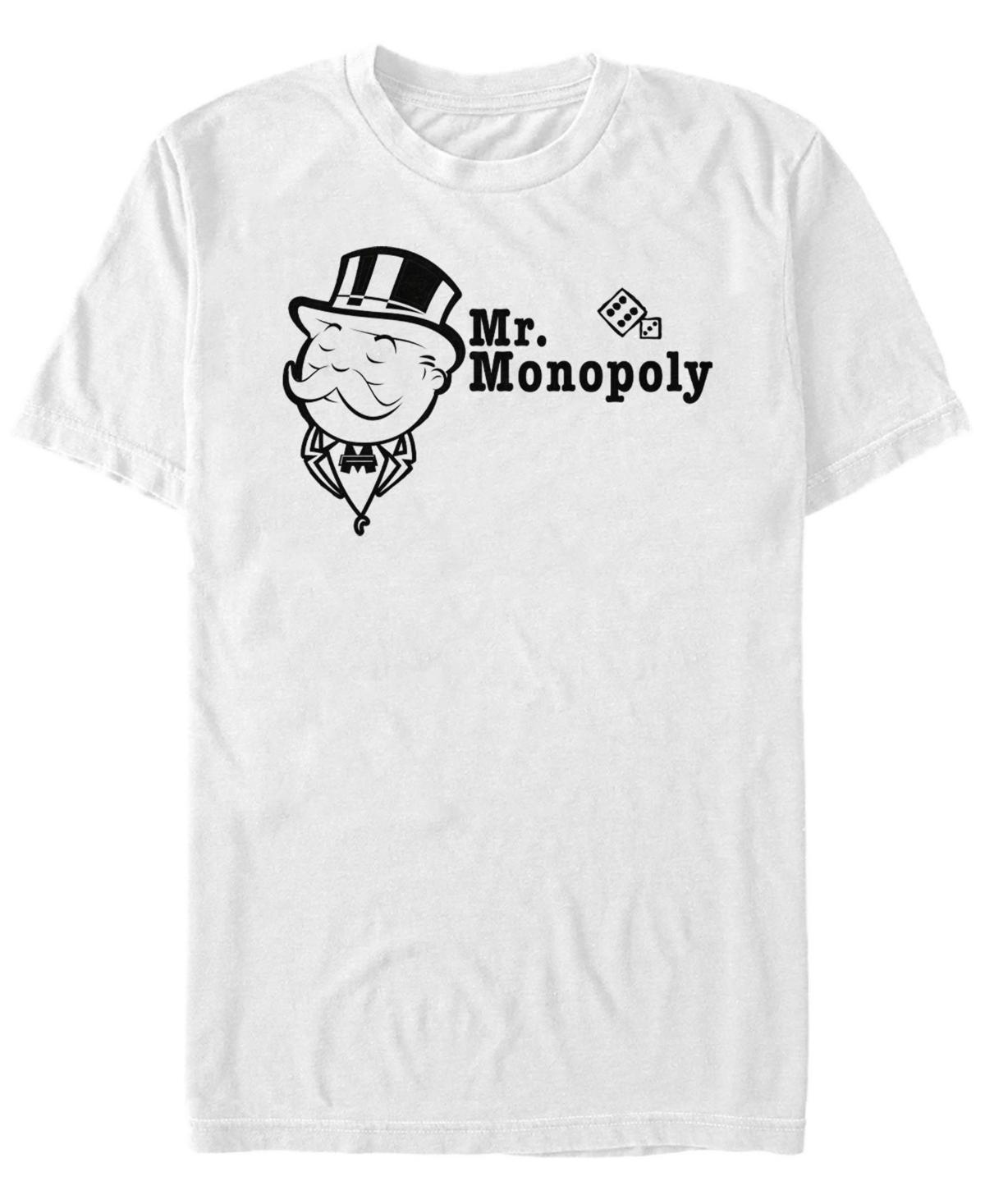 Men's Monopoly Mr. Monopoly Portrait Tee, Size: XXL, White Product Image