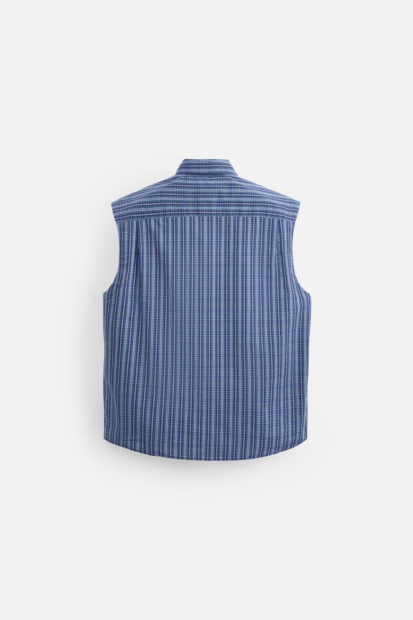 RELAXED FIT CHECKERED SHIRT Product Image