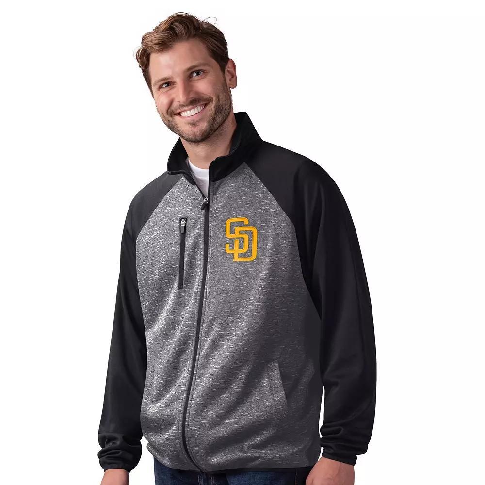 Men's G-III Sports by Carl Banks Royal Chicago Cubs Runners Raglan Full-Zip Track Jacket,  Product Image