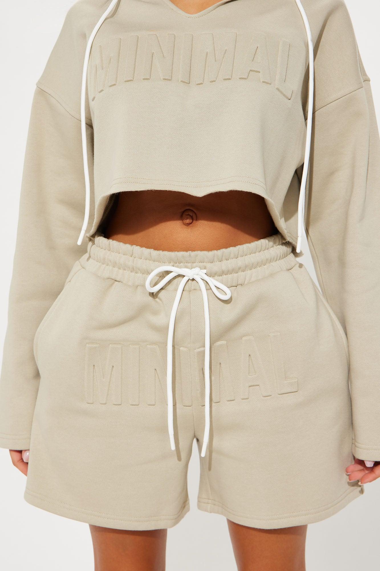 Go Minimal Fleece Short Set - Sage Product Image