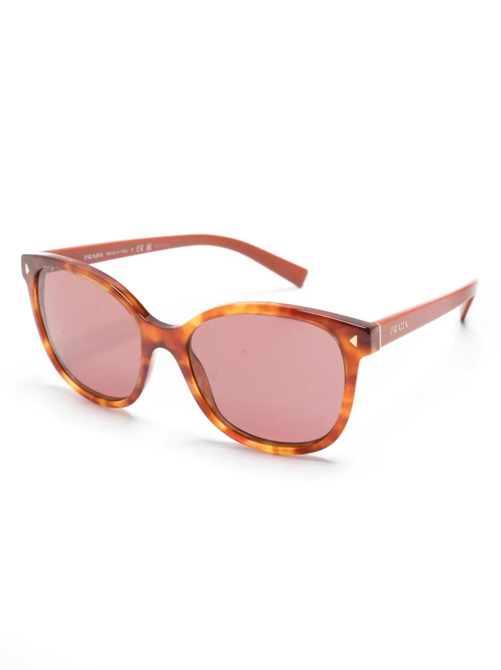 PRADA Tortoiseshell Butterfly-frame Tinted Sunglasses In Brown Product Image