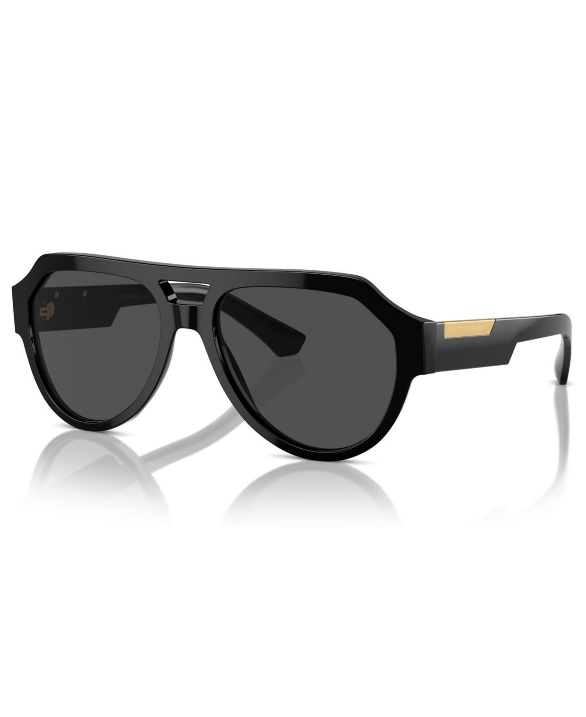 Dolce  Gabbana Mens DG4466 56mm Aviator Sunglasses Product Image