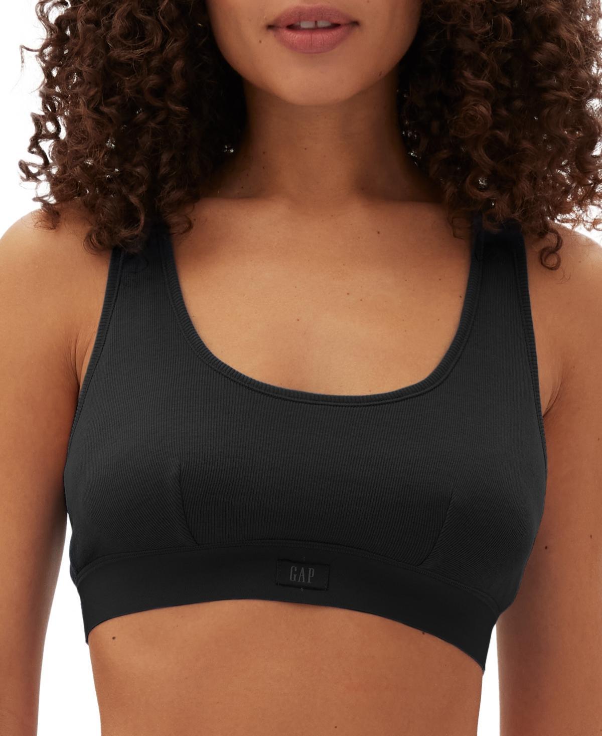 Gap GapBody Womens Ribbed Logo Comfort Racerback Bra GPW01051 Product Image