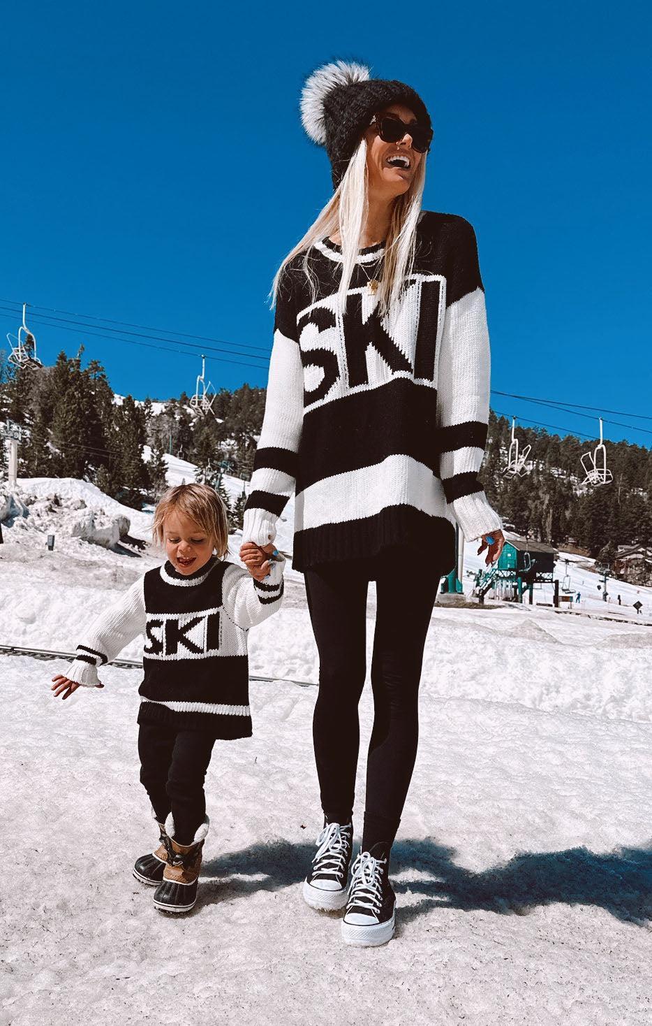 Ski in Sweater ~ Ski Knit Black Product Image