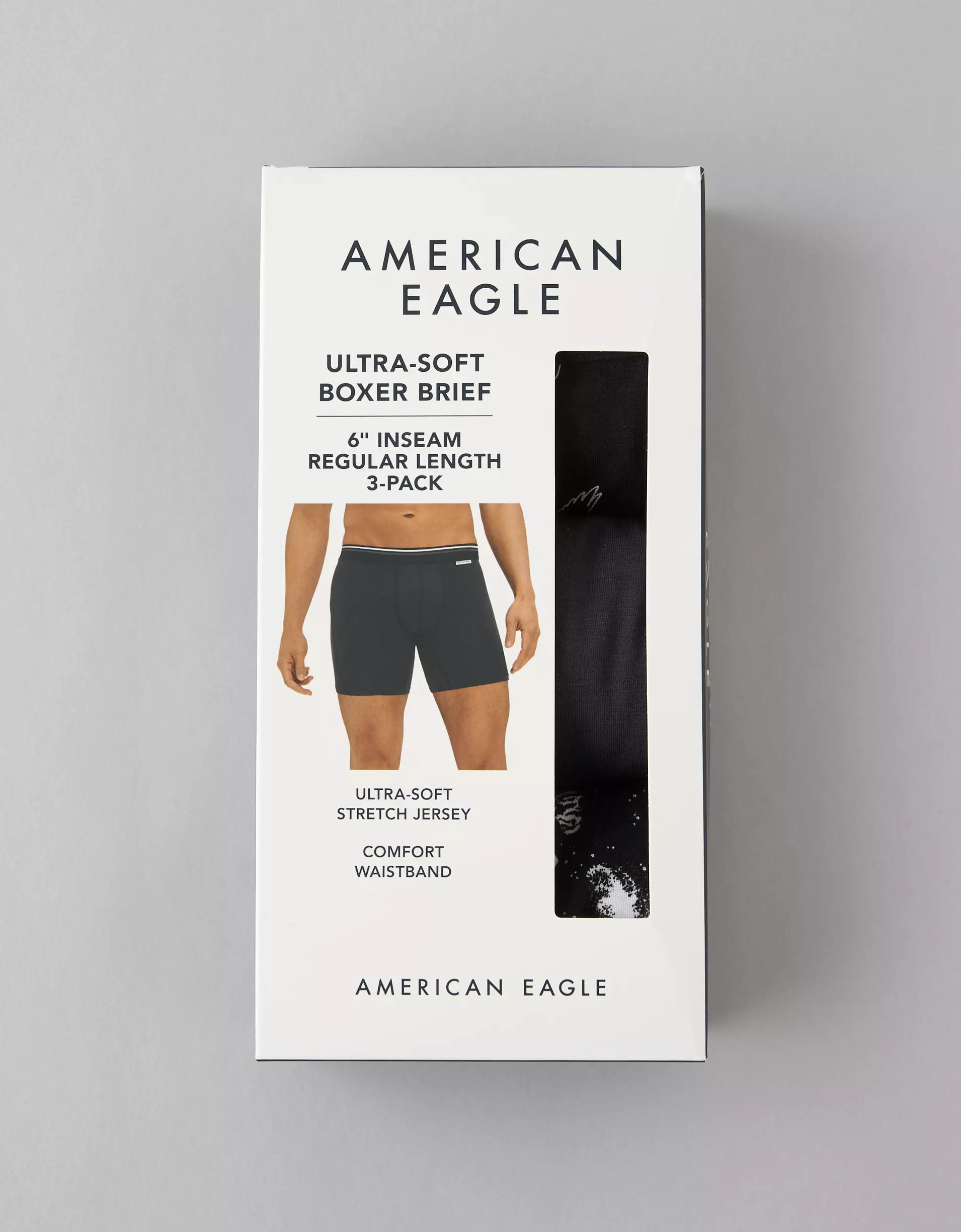 AEO Men's 6" Ultra Soft Boxer Brief 3-Pack Product Image