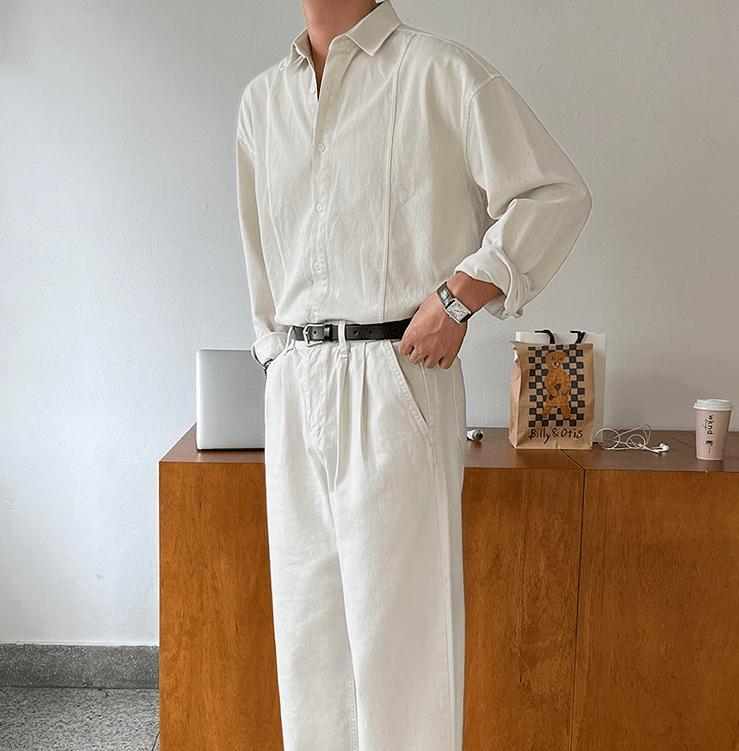 RT No. 11270 RECONSTRUCTED COLLAR BUTTON-UP SHIRT Product Image