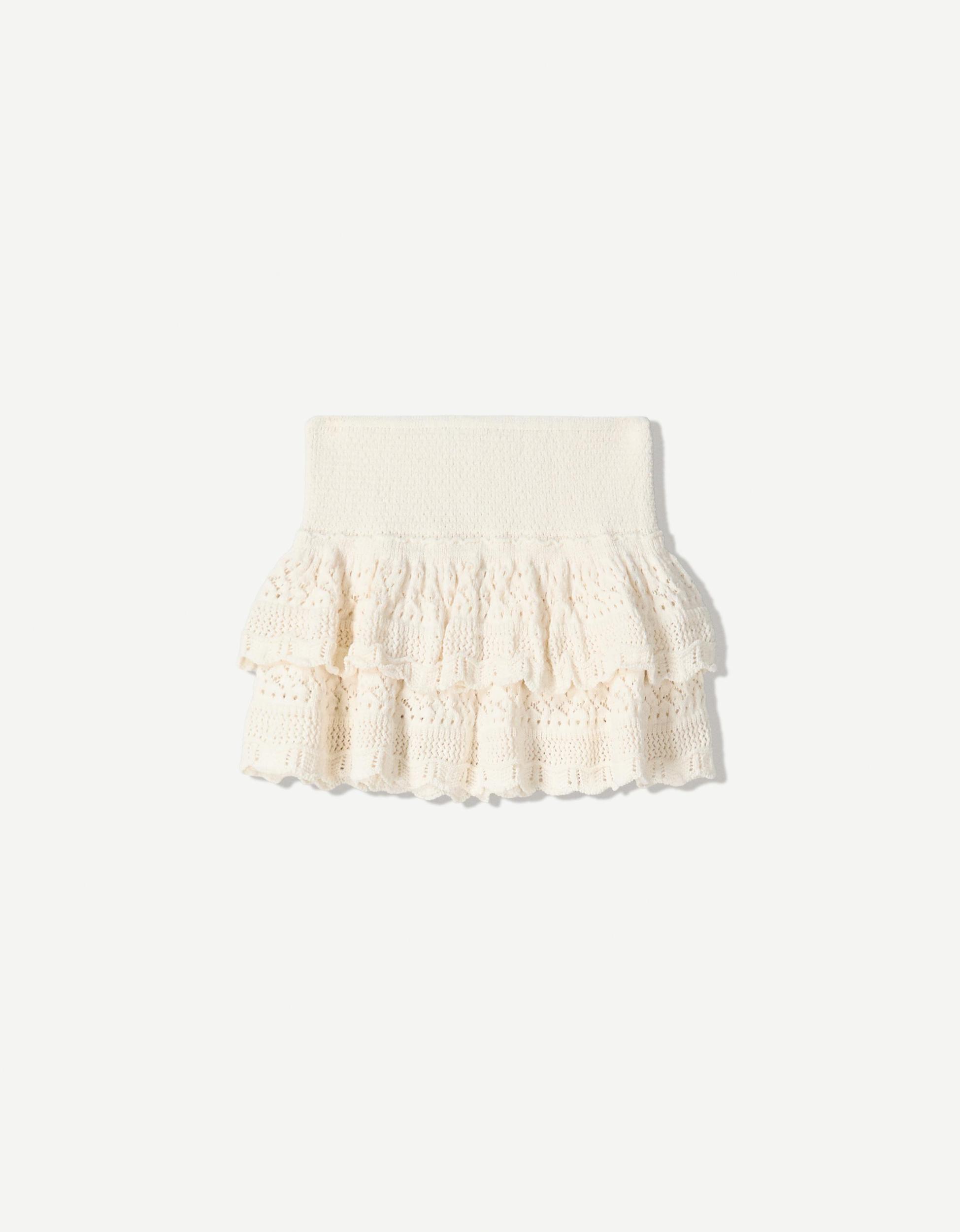 Mini skirt with ruffles Product Image