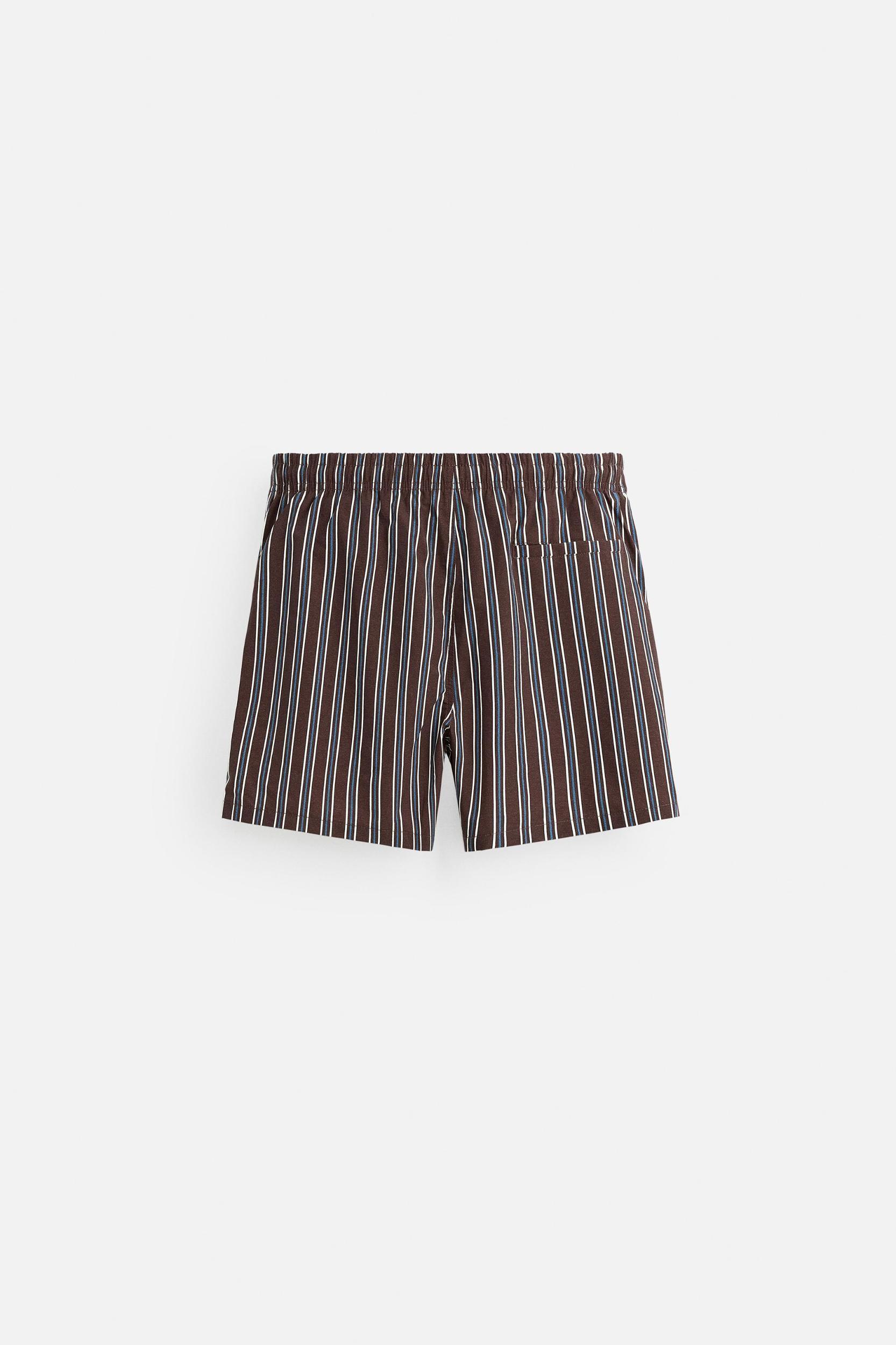 STRIPED MID-LENGTH SWIMSUIT Product Image