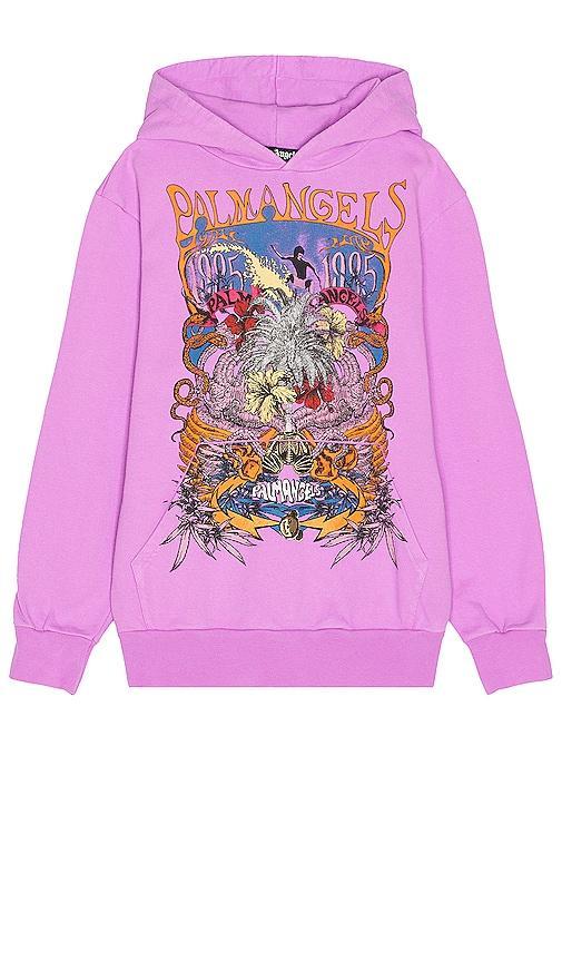 Palm Angels Palm Concert Hoodie in Violet - Purple. Size S (also in XL/1X). Product Image