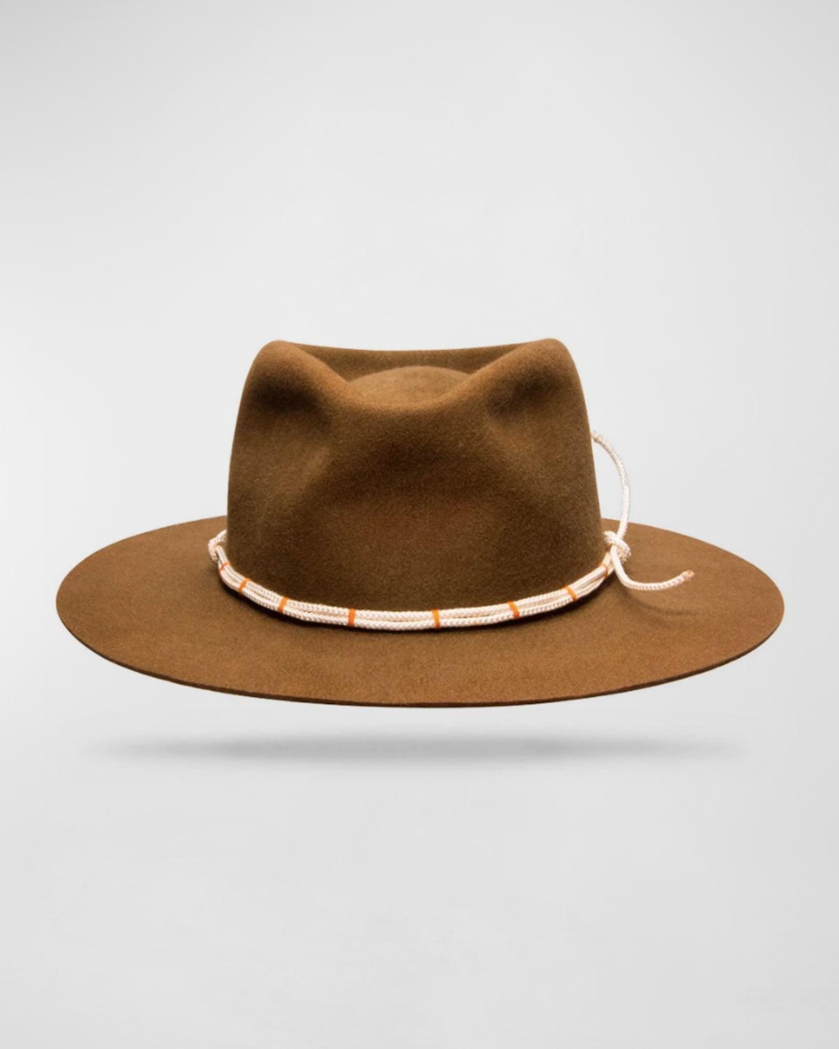 Mens Mule Kick Beaver Felt Fedora Hat Product Image