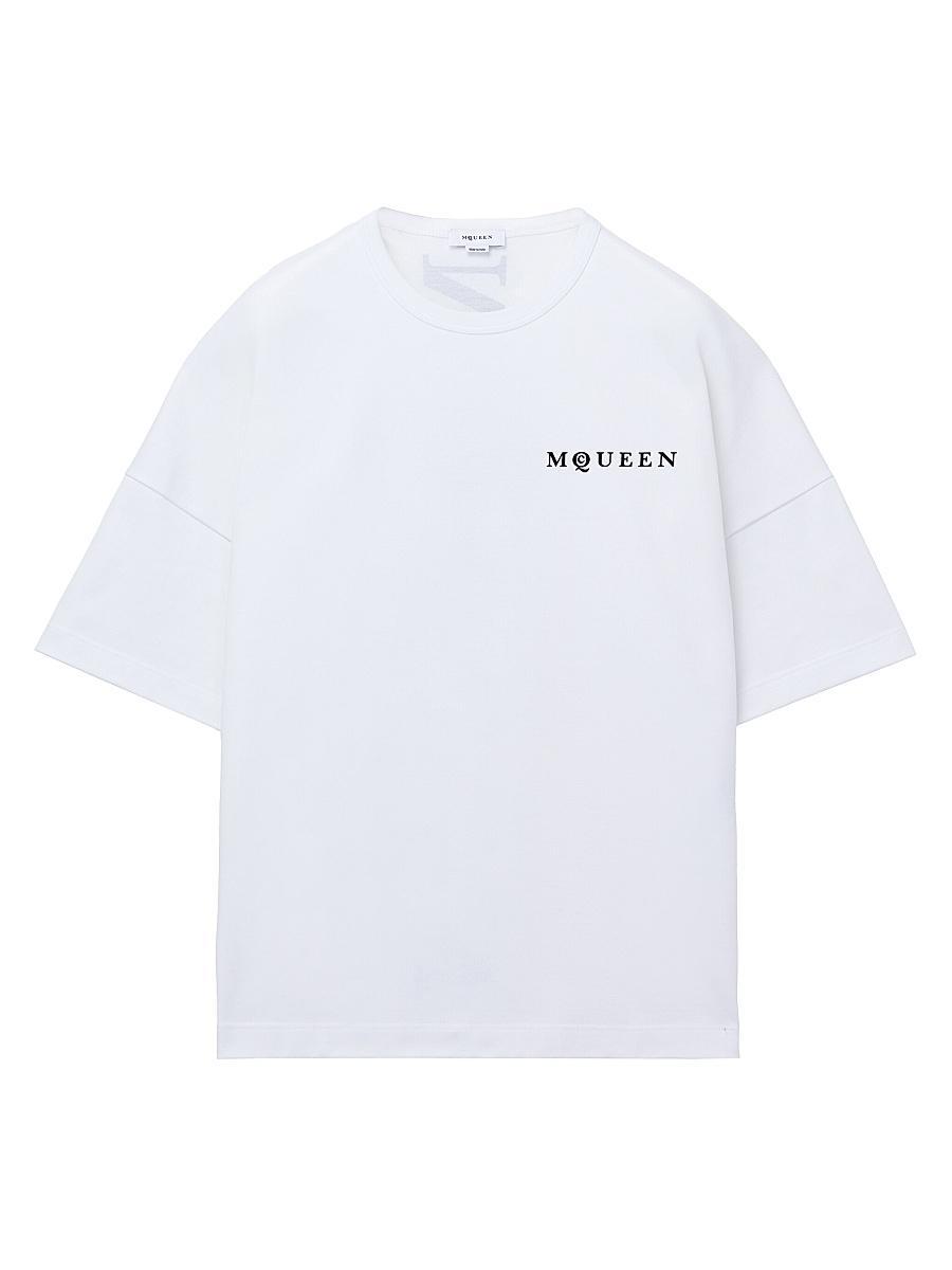 Mens Logo Cotton Crewneck T-Shirt Product Image