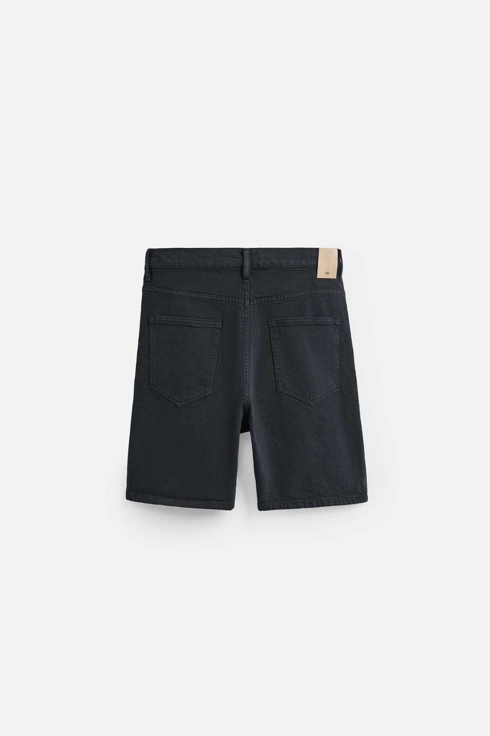 REGULAR FIT DENIM SHORTS Product Image