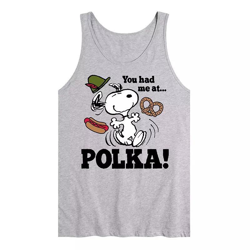 Mens Peanuts Snoopy You Had Me At Polka Tank Top Product Image