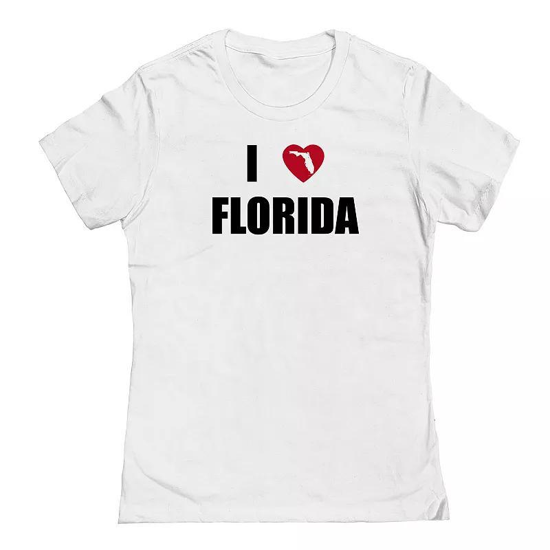 Junior's I Heart Florida Graphic Tee, Women's, Size: XXL, Black Product Image