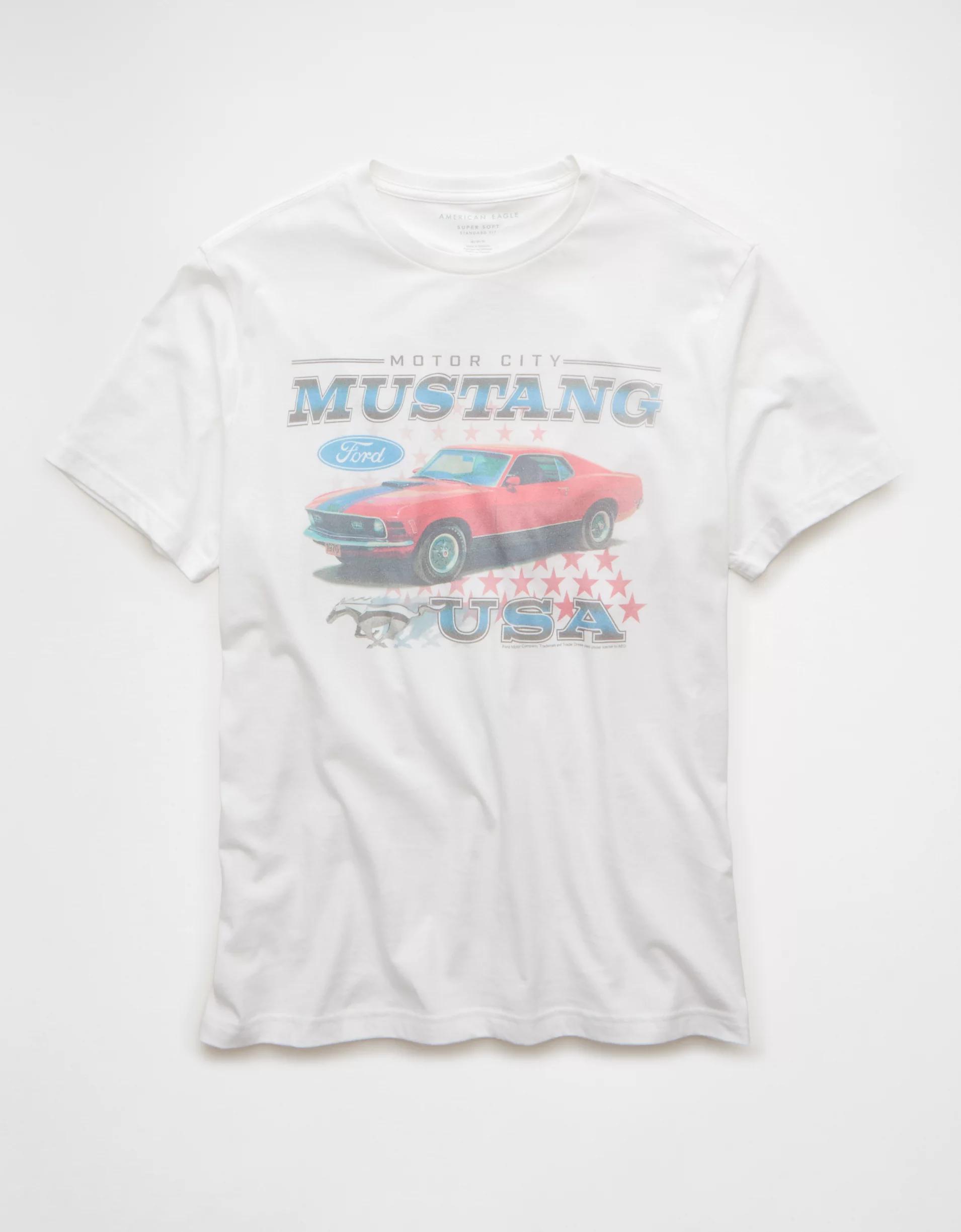 AE Boxy Mustang Graphic T-Shirt Product Image
