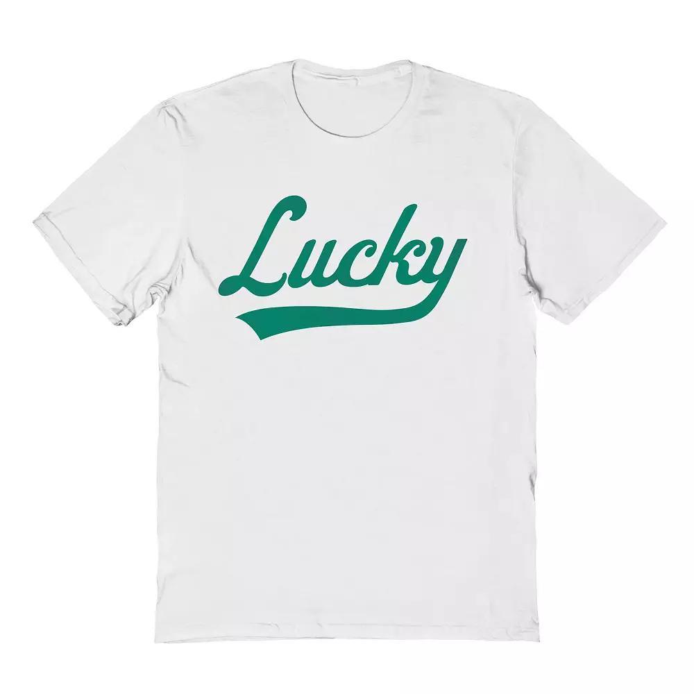 Men's Lucky Script St. Patrick's Day Graphic Tee, Adult Unisex,  Product Image