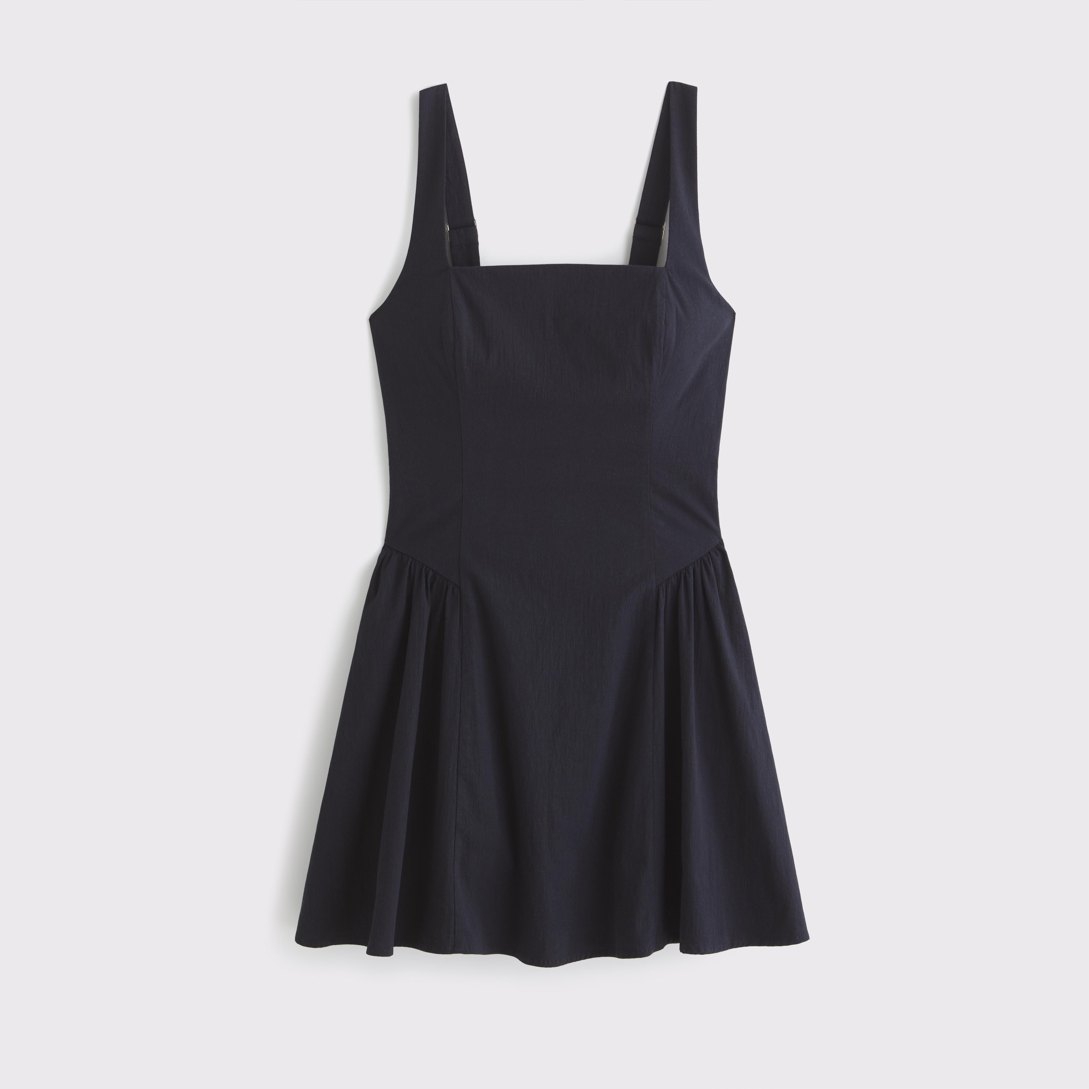 The A&F Mila Dipped-Waist Stretch Mini Dress Product Image