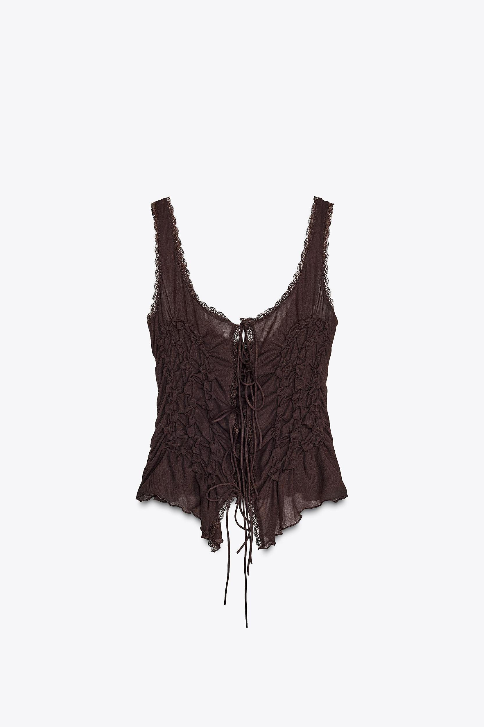 TIED RUCHED TOP Product Image