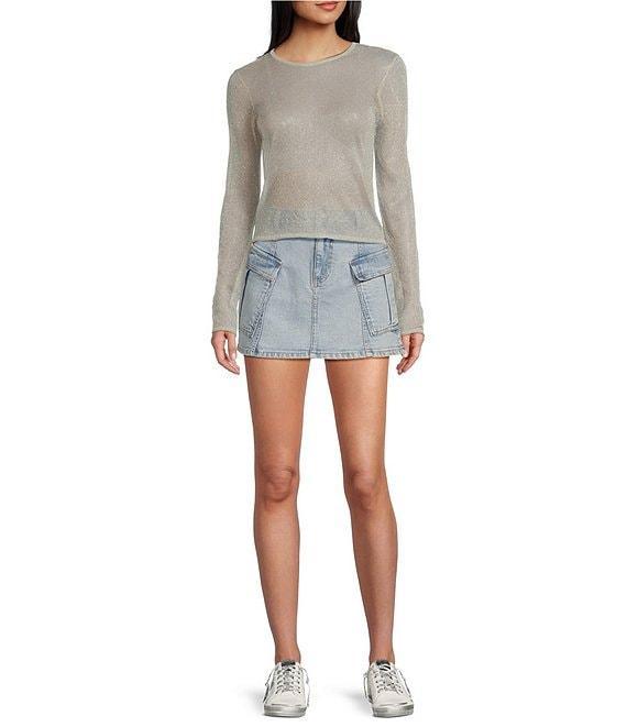 GB Lurex Mesh Sweater Top Product Image