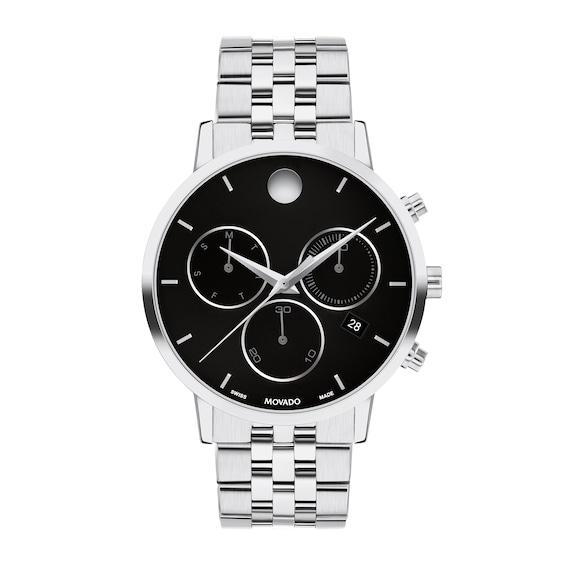 Movado Mens Museum Classic Quartz Chronograph Stainless Steel Bracelet Watch Product Image